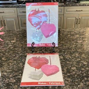 RECOLLECTIONS HEART SCULPTURE KIT LOT OF 2 NWT